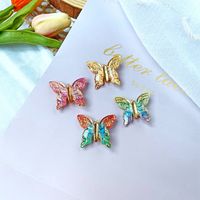 Sweet Butterfly Hairpin Nostalgic Chinese Style Purple Girl Hair Accessories Wholesale main image 1