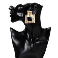 Geometric Diamond-encrusted Alloy Trendy Girl Exaggerated Fashion Earrings Wholesale Nihaojewelry main image 4