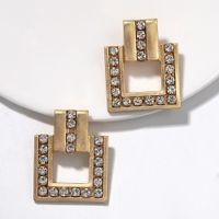 Geometric Diamond-encrusted Alloy Trendy Girl Exaggerated Fashion Earrings Wholesale Nihaojewelry main image 5