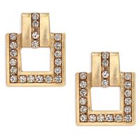 Geometric Diamond-encrusted Alloy Trendy Girl Exaggerated Fashion Earrings Wholesale Nihaojewelry main image 6