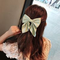 Korean Hairpin Headdress Solid Color Bow Duckbill Clip Hairpin Wholesale main image 6