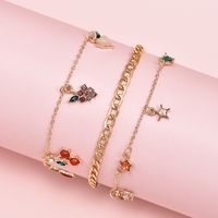 Fashion New Summer Cherry Fruit Element Alloy Anklet main image 5