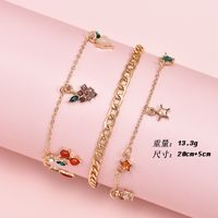 Fashion New Summer Cherry Fruit Element Alloy Anklet main image 6