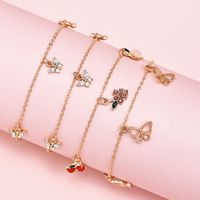 Fashion Summer New Cherry Fruit Element Alloy Anklet main image 5