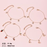 Fashion Summer New Cherry Fruit Element Alloy Anklet main image 6