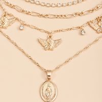 Fashion Alloy Angel Virgin Mary Portrait Multi-layer Necklace main image 1