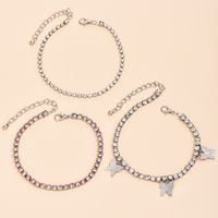 New Fashion Women's Butterfly Women's New Alloy Anklet Combination Set main image 3