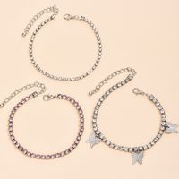 New Fashion Women's Butterfly Women's New Alloy Anklet Combination Set main image 4