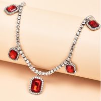 Fashion New Diamond Chain Alloy Pendant Women's Necklace main image 5
