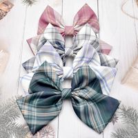 Girl Lattice Oversized Bow Hairpin Top Clip Handmade Hair Accessories Wholesale main image 1