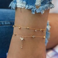 Fashion Butterfly Love Multilayer Anklet main image 1