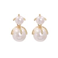 Korean Fashion Simple Pearl Elegant Earrings For Women Wholesale sku image 1