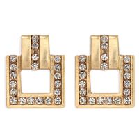 Geometric Diamond-encrusted Alloy Trendy Girl Exaggerated Fashion Earrings Wholesale Nihaojewelry sku image 1