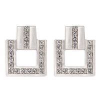 Geometric Diamond-encrusted Alloy Trendy Girl Exaggerated Fashion Earrings Wholesale Nihaojewelry sku image 2
