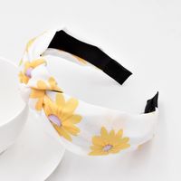 Fashion New Daisy Korean Fabric Flower Hot-saling Retro  Headband Wholesale sku image 3