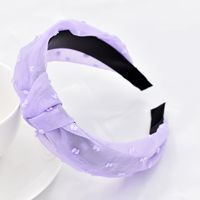 New Pearl Yarn Breathable Candy Color Headband sku image 2