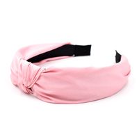 New  Four-sided Elastic Korean Goddess Simple Fabric Cross Solid Color Headband sku image 4