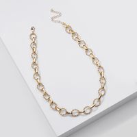 New Fashion Handmade Twist Chain Women's Mid-length Necklace For Women sku image 1