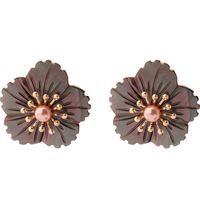 Alloy Fashion Flowers Earring  (white-1)  Fashion Jewelry Nhqd6424-white-1 sku image 2