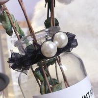 Beads Korea Bows Hair Accessories  (white)  Fashion Jewelry Nhsm0415-white sku image 1