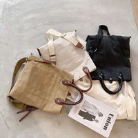 New Retro Large-capacity One-shoulder Simple Wild Casual Canvas Portable Messenger Bag main image 1