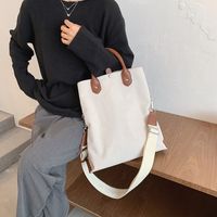 New Retro Large-capacity One-shoulder Simple Wild Casual Canvas Portable Messenger Bag main image 6