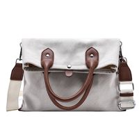 New Retro Large-capacity One-shoulder Simple Wild Casual Canvas Portable Messenger Bag main image 3