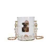 New Acrylic Pearl Shoulder Fashion Transparent Cosmetic Box Trend Change Small Handbag main image 6