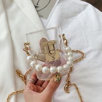 New Acrylic Pearl Shoulder Fashion Transparent Cosmetic Box Trend Change Small Handbag sku image 1