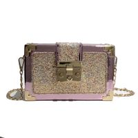 Small Pu Leather Square Bag Shoulder Bags sku image 4