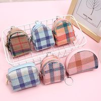 Hot-saling Fashion Ladies Clutch Sequins Plaid Shell Mini Backpack Coin Purse Wholesale main image 1