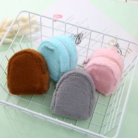 Hot-saling Plush Ladies Student Mini Backpack Storage Coin Purse Wholesale sku image 1