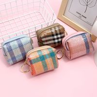 Hot-saling Fashion Ladies Clutch Sequins Plaid Shell Mini Backpack Coin Purse Wholesale sku image 2