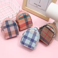 Hot-saling Fashion Ladies Clutch Sequins Plaid Shell Mini Backpack Coin Purse Wholesale sku image 3