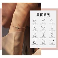 New Fashion Round Stainless Steel Gold-plated 316l Lettering Bracelet For Women Wholesale main image 2