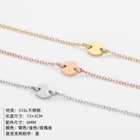 Hot-saling Round Stainless Steel Lettering Constellation Adjustable Bracelet For Women main image 3