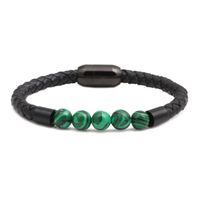 Titanium&stainless Steel Fashion Geometric Bracelet  (green)  Fine Jewelry Nhyl0664-green sku image 2