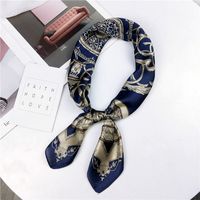 70 Small Square Towel Korean Paisley Assorted Colors Retro Chic Stewardess Scarf Hair Band Female Ornament Artistic Scarf Scarf sku image 12