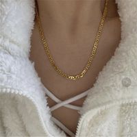 Mode Hiphop-stil Einfache Hohle Mehrstufige Retro Breite Schlüsselbeinkette Halskette Für Frauen main image 4