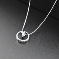 New Fashion Double Ring Girls Wild Alloy Clavicle Chain Necklace main image 5