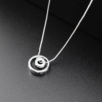 New Fashion Double Ring Girls Wild Alloy Clavicle Chain Necklace main image 6