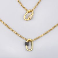 New Hip-hop Style Geometric Exaggerated Thick Chain Alloy Necklace main image 2