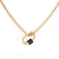 New Hip-hop Style Geometric Exaggerated Thick Chain Alloy Necklace main image 3