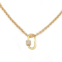New Hip-hop Style Geometric Exaggerated Thick Chain Alloy Necklace main image 4