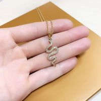 Fashion Hip-hop Style Simple Clavicle Chain Snake Pendant Necklace For Women main image 6