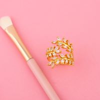 Creative Fashion Simple Inlaid Zircon Ring Leaf Branch Ring Wholesale main image 5