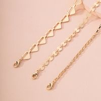 Fashion Simple Women's Love-shaped Alloy Bracelet Of 3 Sets Wholesale main image 5