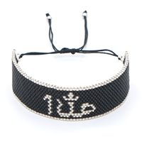 Fashion Exotic Ethnic Style Rice Beads Hand-woven Pattern Beaded Bracelet For Women main image 6