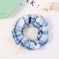 Hot Style Plaid New Fashion Hair Scrunchies  Wholesale main image 1