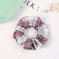 Hot Style Plaid New Fashion Hair Scrunchies  Wholesale main image 5